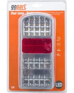 Gopart - LA91261R - Multifunktionsleuchte LED, Rechteckig, 12V, 235x105x53mm, Bajonett 5-Polig – Hinten Rechts