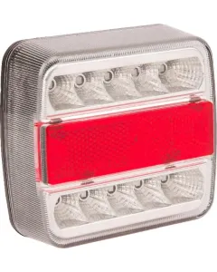Gopart - LA99200GP - LED-Ruecklicht, 1W, Quadratisch, 12V, 106x100x98mm, 5-Polig, 18 LED
