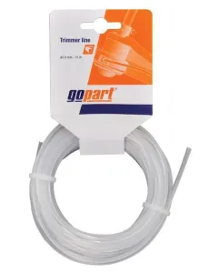 Gopart - NL2415SGP - Trimmerfaden Diameter 2,4 mm 15 m Quadratisches Profil, Weiss