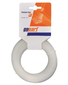 Gopart - NL2715RGP - Trimmerfaden Diameter 2,65 mm 15 m, mit Rundem Profil, Weiss