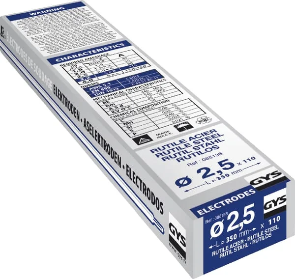 GYS - 085138GYS - Rutil-Elektrode 2.5 X 350 MM (110 STK.)