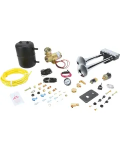 Hadley - H00961EA - Doppelfanfaren-Set ECE 12V Magnetventil Zn/Cr