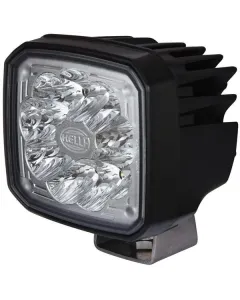 Hella - 1GA995506031 - Arbeitsscheinwerfer LED, 2000LM, Quadratisch, 12/24V, Transparent, 100x85mm Deutsch-Stecker, 9 LEDs