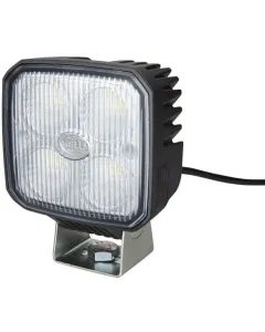 Hella - 1GA996284002 - Arbeitsscheinwerfer LED, 1000LM, Quadratisch, 12/24V, Weiss, 122x53x95mm, Klemme, Flood, 4 LEDs