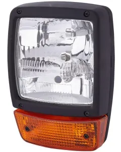 Hella - 1SA996120471 - Halogenscheinwerfer, Rechteckig, Quadratisch, 12V, Transparent/Bernsteinfarben, Aufschraubbar, 212x150xAMP 6-Polig
