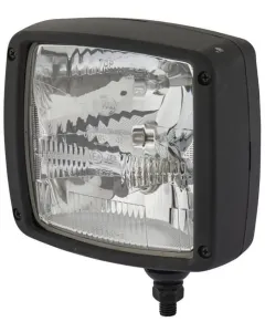 Hella - 1SA996120801 - Halogenscheinwerfer, Rechteckig, 12V, Transparent/Gelb, Aufschraubbar