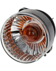 Hella - 2BA009001167 - Kontrollleuchte 21W, Rund, 24V, Transparent/Orange, Aufschraubbar, Diameter 66mm AMP-Stecker
