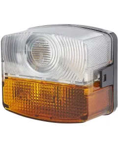 Hella - 2BE003182101 - Richtungs- Und Standlicht 21W, Quadratisch, 12V, Gelb/Transparent, Aufschraubbar, 85x54x95mm – Vorne Rechts