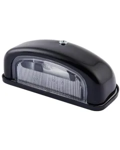 Hella - 2KA001386231 - Nummernschildleuchte 5W, Rechteckig, 12V, Transparent, Aufschraubbar, 105x40x55mm, Flachsteckeranschluss, Hella – Hinten