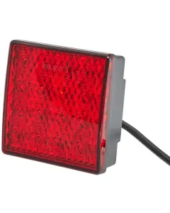 Hella - 2NE357029141 - Nebelleuchte LED, Quadratisch, 24V, Rot, Aufschraubbar, 80x33.7x80mm, Hella Valuefit
