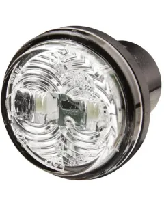 Hella - 2PF340825041 - Markierungsleuchte LED, Rund, 12V, Transparent, Verschraubt, Diameter 30mm, Hella