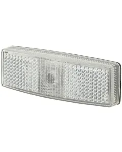 Hella - 2PG006717021 - Markierungsleuchte 5W, Rechteckig, 12V, Weiß, Verschraubt, 110x25x40mm, Hella