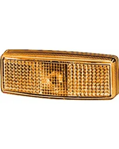 Hella - 2PS006717031 - Markierungsleuchte 5W, Rechteckig, 12/24V, Bernsteinfarben, Verschraubt, 110x25x40mm, Hella