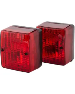 Hella - 2SA996012091 - Rückleuchte Rechteckig, 12/24V, Rot, Aufschraubbar, 90x60x80mm, Hella