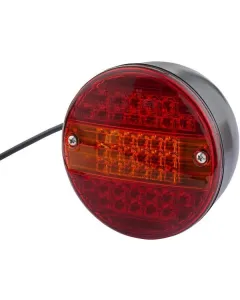 Hella - 2SD001685347 - Rückleuchte LED, Rund, 24V, Rot/Orange, Aufschraubbar, Diameter 140mm, 42 LEDs, Hella