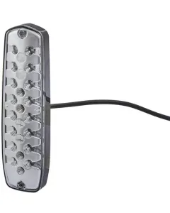 Hella - 2SD343910001 - Rückleuchte LED, Rechteckig, 12/24V, Transparent, Aufschraubbar, 24 LEDs, Hella