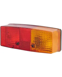 Hella - 2SE003184101 - Rückleuchte Rechteckig, 12/24V, Rot/Orange/Weiß, Aufschraubbar, 158x51x64mm, Hella – Rechts