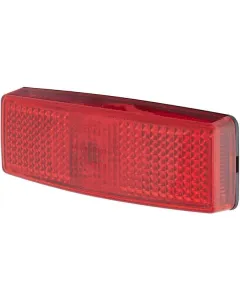 Hella - 2TM006717047 - Markierungsleuchte Rechteckig, 12V, Rot, Aufschraubbar, 110x25x40mm, Hella