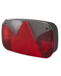 Hella - 2VA998232291 - Rückleuchte Links Rechteckig, 12V, Rot/Orange, Aufschraubbar, 247x60x138mm, Hella