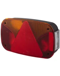 Hella - 2VB998232211 - Rückleuchte Links Rechteckig, 12V, Rot/Bernstein, Aufschraubbar, 247x138mm, Hella