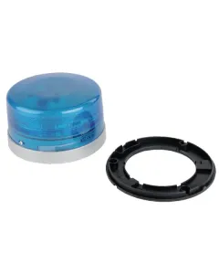 Hella - 2XD010311101 - Drehleuchte LED, Rund, 9/32V, Blau, Gehäuse: Blau, Aufschraubbar, Diameter 149,5mm x 88mm, Hella