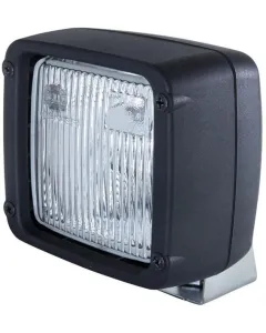 Hella - 2ZR997506391 - Rückfahrscheinwerfer Halogen, Quadratisch, 24V, Transparent/Weiß, Schraubbefestigung, 112x97x102mm AMP-Stecker, Hella