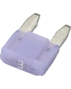 Hella - 8JS728596182 - Sicherung Mini-Flachstecker 32V 3A Länge 16,3mm Lila Packung 10x