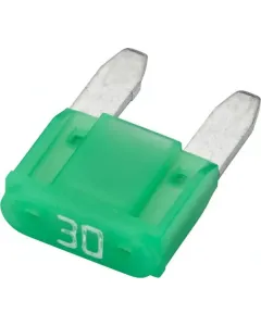 Hella - 8JS728596252 - Sicherung Mini-Flachstecker 32V 30A Länge 16,3mm Grün Packung 10x