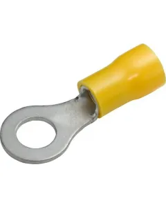 Hella - 8KW044030003 - Ringkabelschuh, Diameter 6,5mm Serie A, Gelb, 4-6mm² Blister (50x), Hella