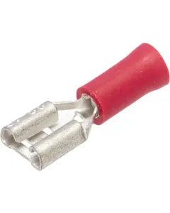 Hella - 8KW044036004 - Flachsteckhülse Weiblich, Rot, 0,5-1mm² 6,3x0,8mm (100x), Hella