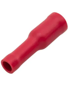 Hella - 8KW045145003 - Rundsteckhülse Weiblich, Rot, 0,5-1mm² Diameter 4mm Serie A, Blister (50x), Hella