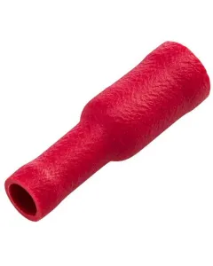 Hella - 8KW045145812 - Hohlstecker Buchse, Rot, 0,5-1mm² Diameter 4mm Serie A, Blister (10x), Hella