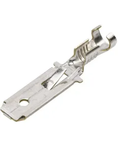 Hella - 8KW048056033 - Flachstecker Stift, Weiß, 1,5-2,5mm² 6,3x0,8mm, Blister (100x), Hella