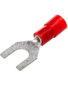Hella - 8KW178045012 - Gabelklemme, Diameter 5,3mm Rot, 0,5-1,5mm² Serie A, Blister
