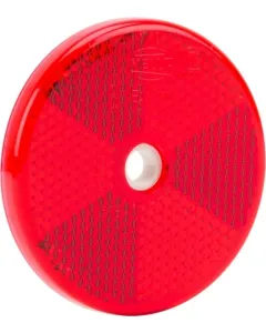 Hella - 8RA002014232 - Rueckstrahler, Diameter 60mm, Rot, Mit 6mm Loch, E24 0030 – Hinten