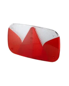 Hella - 9EL990632011 - Lampenglas Rot/Weiss – Hinten Links