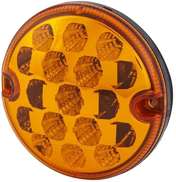Hella ValueFit - 2BA357028021 - Kontrollleuchte LED, Rund, 10/30V, Gelb, Aufschraubbar, Diameter 95mm, 17 LED, Hella ValueFit