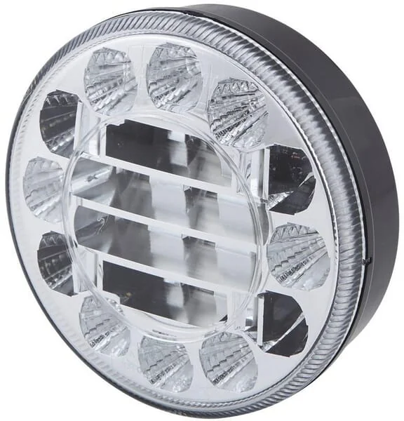 Hella ValueFit - 2BE357027061 - Richtungs- Und Standlicht LED, Vorne, Rund, 10/30V, Transparent, Verschraubt, Diameter 122mm, 24 LED, Hella ValueFit
