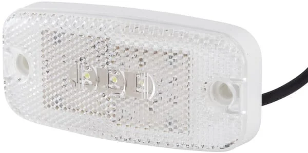Hella ValueFit - 2PG357008031 - Markierungsleuchte LED, Rechteckig, 9/36V, Weiss, Verschraubt, 111x20x51mm, 3 LED, Hella ValueFit