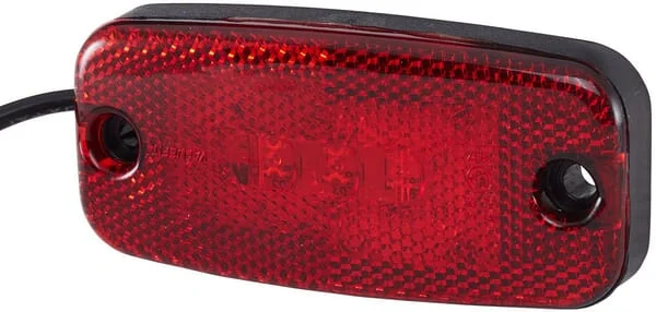 Hella ValueFit - 2TM357008021 - Markierungsleuchte LED, Rechteckig, 9/30V, Rot, Aufschraubbar, 111x20x51mm, 3 LED, Hella ValueFit