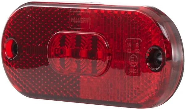 Hella ValueFit - 2TM357009111 - Markierungsleuchte LED, Rechteckig, 24V, Rot, Aufschraubbar, 108x10,5x44mm, Hella ValueFit