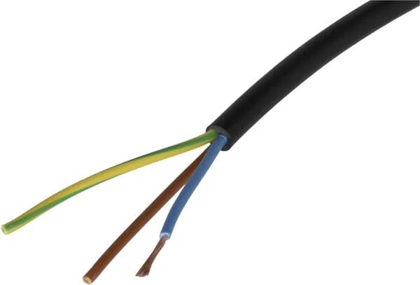 Helukabel - H05VVF3X075BK - Kabel 3x0,8mm², Schwarz, PVC, Pro m Helukabel