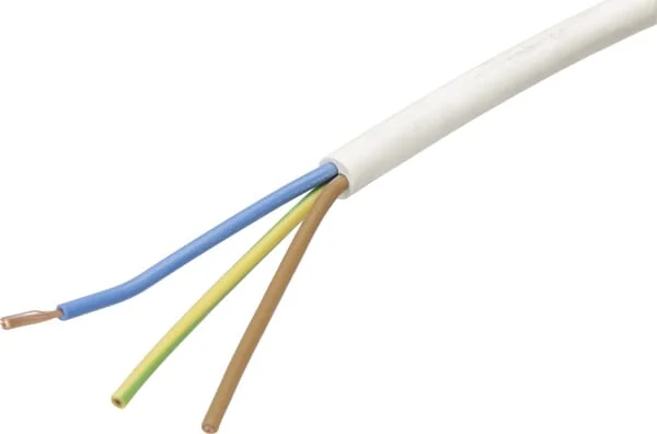 Helukabel - H05VVF3X15WH - Kabel 3x1,5mm², Weiss, PVC, Pro m Helukabel