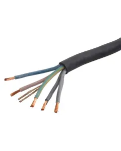 Helukabel - H07RNF525R025 - Kabel 5x2,5mm², Schwarz, Gummi, Helukabel