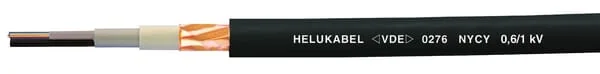 Helukabel - NYCY21515RE - Graues Erdungskabel 3x1,5mm²