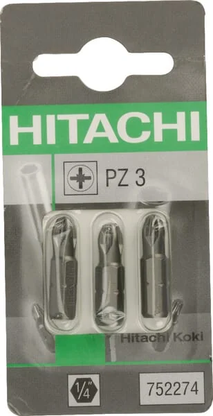 Hikoki - 752274 - Bits 1/4" PZ 3-25mm (3x)
