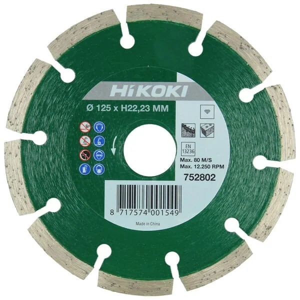 Hikoki - 752802 - Diamant-Saegeblatt Uni 125mm