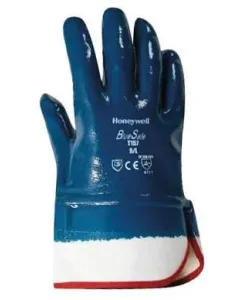 Honeywell - HS1570 - Arbeitshandschuhe Blau-Weiss Baumwolle/Stoff Groesse 9/L Bluesafe