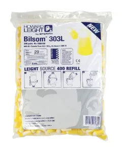 Howard Leight by Honeywell - 1006186 - Ohrstoepsel, Bilsom 303L 200 Paar Nachfuellpackung