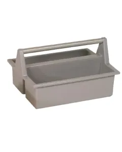 Hünersdorff - PL4383 - Werkzeugkiste 396x294x215mm, Grau Polypropylen, 2 Fächer